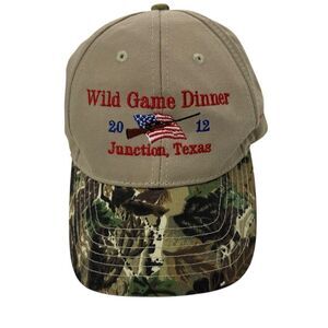 Unique! OTTO Embroidery 2012 Camo wild game dinner Texas hat America usa
